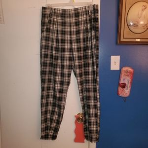 GARAGE, plaid pants, size XL